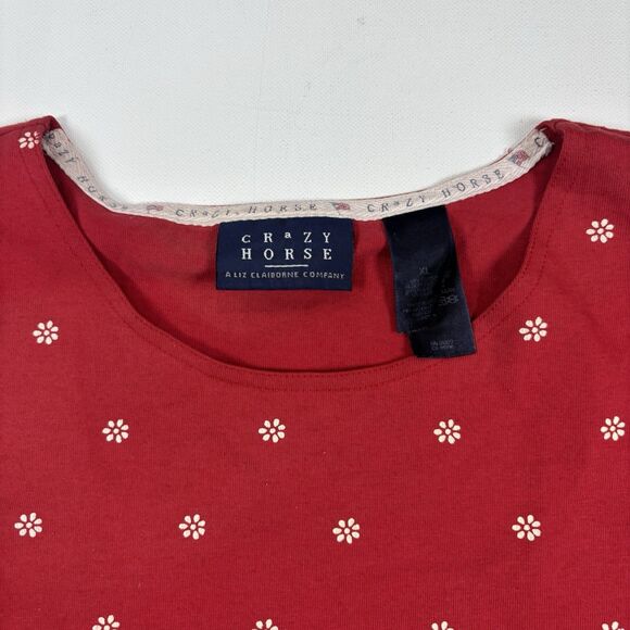 crazy horse liz claiborne Red Top Size XL - Picture 5 of 7
